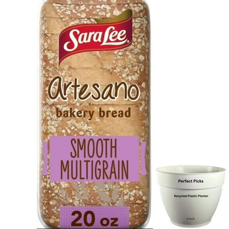 Sara Lee Artesano Smooth Multigrain Bread, 20 oz, Whole Wheat Pre-sliced Multigrain Bread, Bag