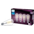 thumbnail image 1 of Philips LED 75W ST19 - Paquete de 4 bombillas LED clásico Edison en espiral (5000 K), 800 lúmenes (8,8 W = 75 W) regulables transparentes sin parpadeo, 1 of 10