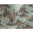 thumbnail image 3 of Ambesonne Floral Design Quilted Coverlet 2 Pcs, Japanese Anime Blooms, Twin Size, Almond Green Dark Khaki, 3 of 4