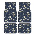 thumbnail image 1 of Fotbe Daisies Flowers Juego de 4 Tapetes para Auto con Estampado – Alfombrillas de Goma Reforzada, Diseño Antideslizante, Protección para Todo el Año – Vehículos, Autos, Camionetas y SUVs, 1 of 7