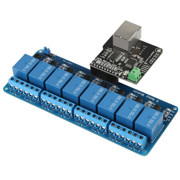 Módulo de control Ethernet de interfaz RJ45 de 8 dispositivos ...