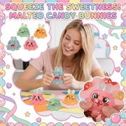 Stress Balls Squeeze Toys, Squeeze Toys for Relaxation, Mochi Squeeze Toys, 2 In, Sensory Squeeze Toys, Easter Bunny Toys, Classroom Easter Gifts for Student, Random Mixed Hues, 1