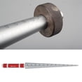 thumbnail image 1 of Jauge d'Ouverture de Conduit, Acier Inoxydable Facile à Utiliser, Règle Effilée à Trous, Matériel DIY pour Tubes en Plastique, Pièces à Parois Fines 3-15mm, 1 of 8