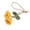 Yellow, variant on Artistic Crochet Flower Keychain Handmade Knitted Jewelry Soft Yarn Texture Perfect for Decorating Bags and Keys