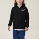 thumbnail image 5 of Sudadera deportiva informal con capucha y manga larga con estampado degradado para niños y niñas, de poliéster, 5 of 8