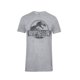 thumbnail image 1 of Jurassic Park - Camiseta Logo en Chino de Jaspeada para Hombre (Gris Deportivo), 1 of 2