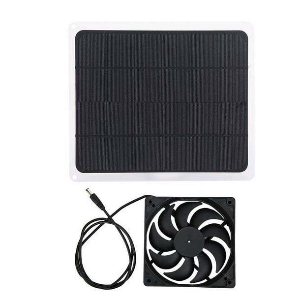Cargadores de batería solares NikouMX panel solar de 10W 12V Conjunto de ventilador