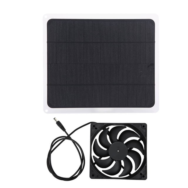 Cargadores de batería solares NikouMX panel solar de 10W 12V Conjunto de ventilador
