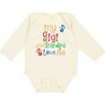 thumbnail image 3 of Inktastic My Gigi and Grandpa Love Me Boys or Girls Long Sleeve Baby Bodysuit, 3 of 5