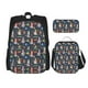 thumbnail image 1 of Easygdp Garden Gnomes Mochila para Niños y Niñas con Set de Caja de Almuerzo y Estuche para Lápices 3 en 1, Mochila Escolar Estampada para Adolescentes, 1 of 7