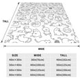 thumbnail image 2 of Cute Cat Blanket Animals Pet Pattern Gifts for Kitten Lovers Black and White for Adult Kids Soft Lightweight 80" x 60" Bedroom Birthday Decorations Christmas Decor Travel All Season Animal White, 2 of 6