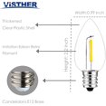 thumbnail image 3 of 25Pack C7 LED Replacement Night Light Bulb, E12 Candelabra Base 2700K Warm White Dimmable Light Bulb, Shatterproof Christmas String Light, Clear Glass,for Salt Lamp, Chandelier, 3 of 5
