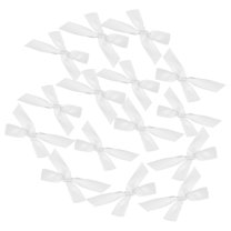 100 Pcs Gift Box Bow Mini Hair Clips Decoration White Boxes Baby