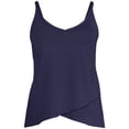 thumbnail image 3 of Lands' End Women's Long Torso Tulip Hem Tankini Top, 3 of 4