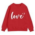 thumbnail image 4 of Staki Kids Valentines Shirt Kids Valentine Shirt Girls Valentines Shirts Cute Heart Graphic Long Sleeve Tee Tops 1-6Y(Dark Blue,4-5 Years), 4 of 4
