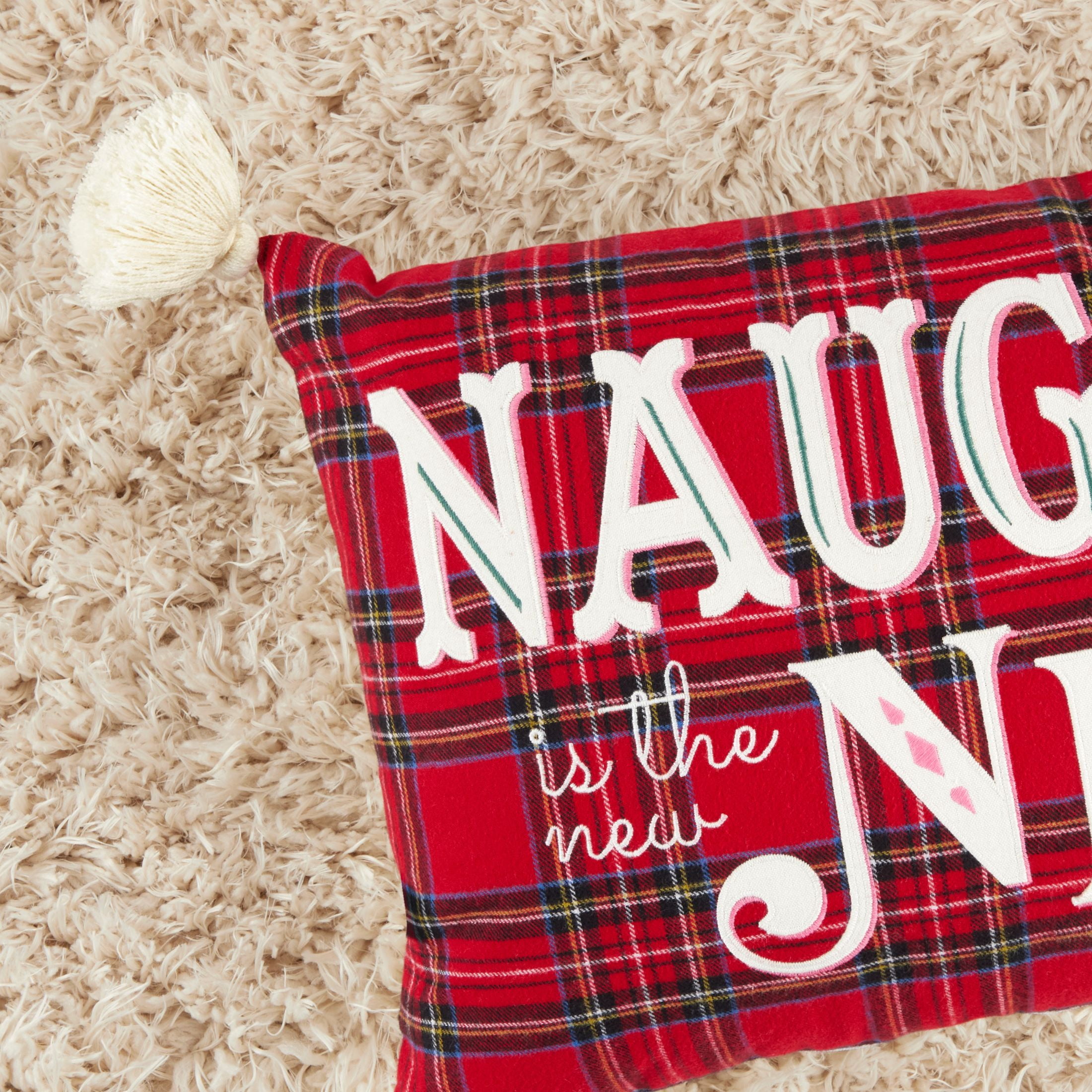 Wanda June Home Naughty Nice Pillow, Multicolor, 14"x22" by Miranda Lambert