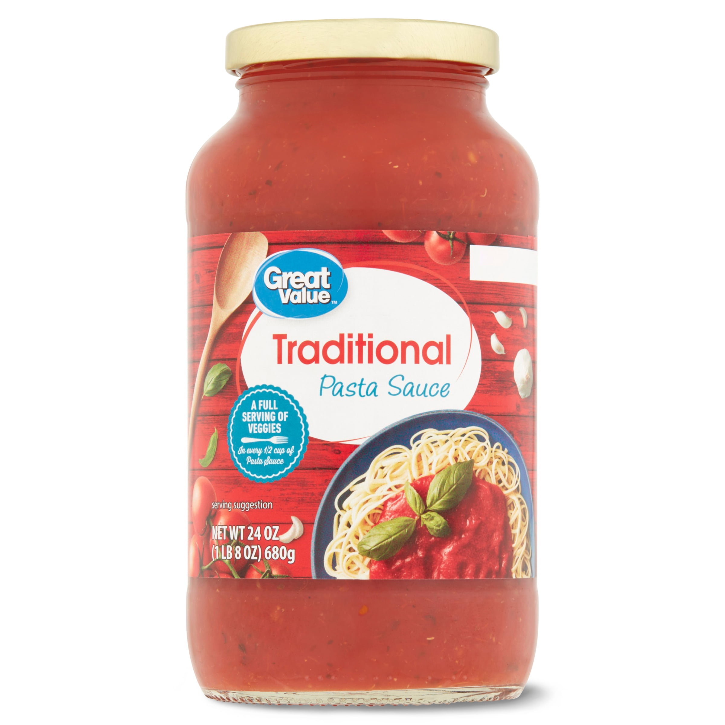 Great Value Traditional Pasta Sauce, 24 oz