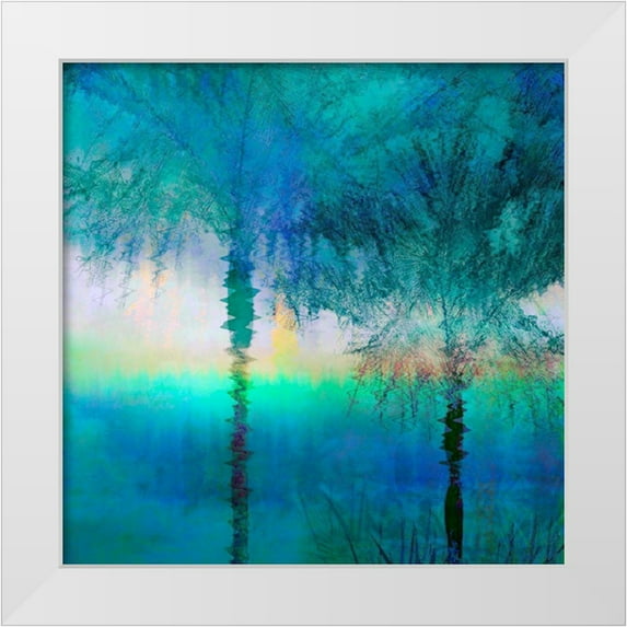Bradshaw, Melinda 26x26 White Modern Wood Framed Museum Art Print Titled - Palmae Square IV