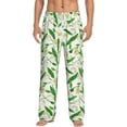 thumbnail image 2 of Goofa Tulips Flowers Printed Soft Pajama Pants for Men, Wide Leg Comfy Casual Lounge Yoga Pants-XX-Large, 2 of 9