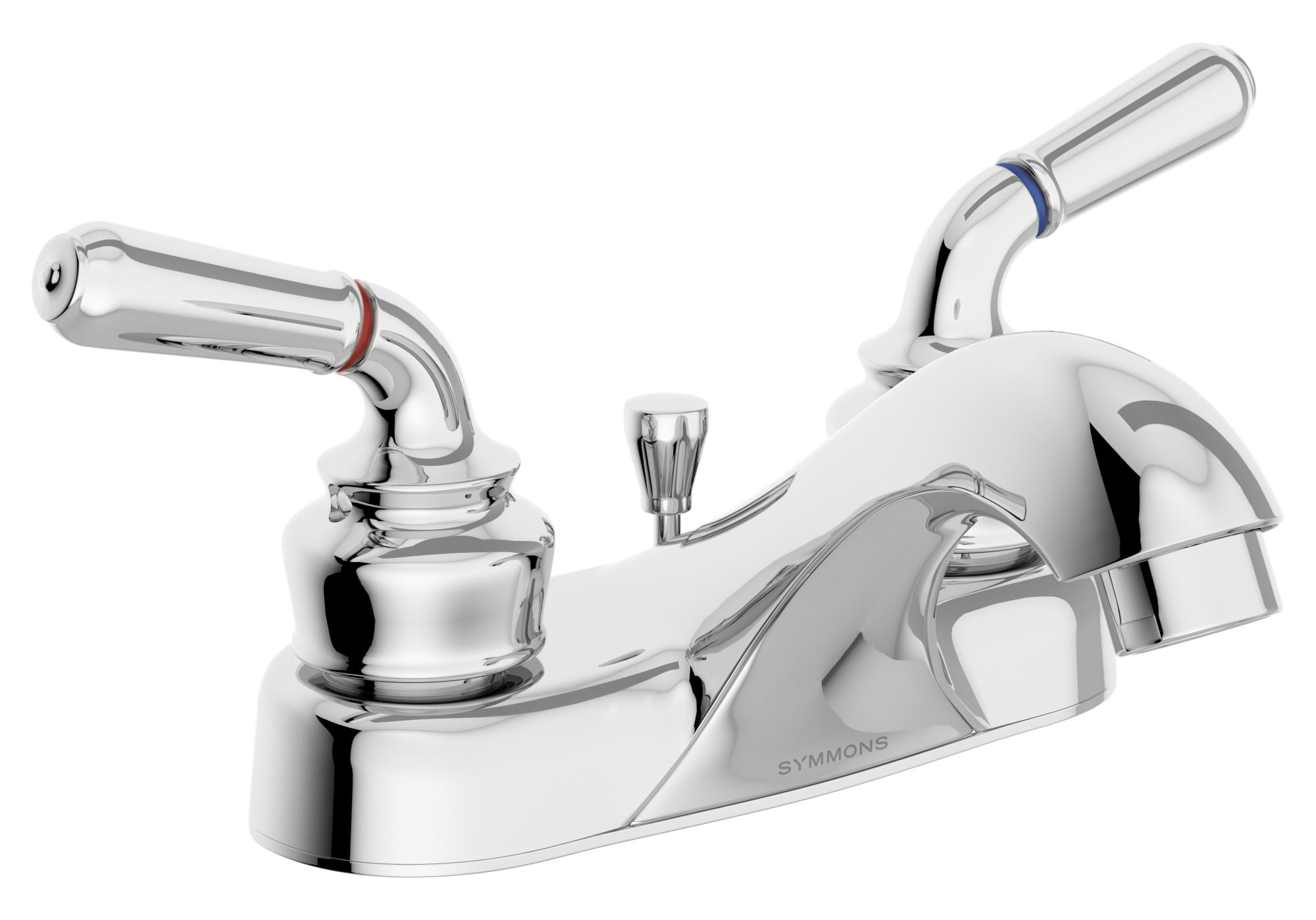 2 handle bathroom sink faucet roman style chrome