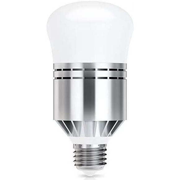 TRAHOO-Dusk to Dawn Light Bulb, 12W Smart Sensor LED Light Bulb, E26/E27 Automatic On/Off Sensor Porch Light Bulb Security Light Outdoor/Indoor Light Bulb for Porch Garage Garden Patio (1 Pack)