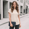 thumbnail image 5 of SOMER Womens Tops Short Sleeve Textured Blouses Loose Fit Tunic Tops Dressy Casual Business Shirts 2026, 5 of 6