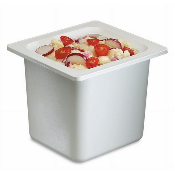 San Jamar CI7001WH Chill-It 1/6-Size White Food Pan
