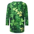 thumbnail image 4 of Ounisa Womens 3/4 Sleeve T Shirt Crew Neck St.Patrick's Day Printed Pullover Loose Fit Casual Fashion Elegant Tops S-3XL, 4 of 5
