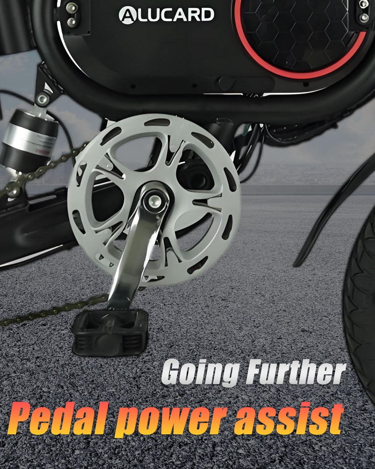 Electric Bike for Adults, 14 inch Tires, 350 W Motor  Dual Disc Brakes 19-22 mi Range Folding Design
