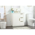 thumbnail image 2 of Elegant Kitchen and Bath 30 inch Single bathroom vanity in white with backsplash, 2 of 8