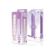 Sexy Gift Set of Glass Thins, Elliptical Glass Plug and Icon Brands Pastel Vibes, Lavender