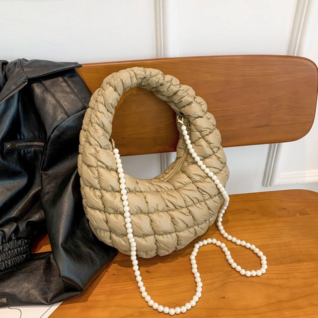 Bolso con asa superior en forma de nube para mujer bolso tipo cartera acolchado de gran capacidad bolso de viaje para mujer