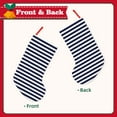 thumbnail image 2 of Goofa Navy Blue And White Stripes for Christmas Stockings, 18inch Xmas Hanging Stocking Decorations for Christmas Party Family Decor, 2 of 7