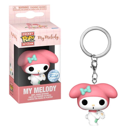 Funko Pop Llavero Hello Kitty My Melody Primavera Time, Mini figura coleccionable oficial de vinilo