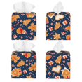 thumbnail image 2 of Lsque Gingerbread Delights Printed Tissue Box Cover Holder, Facial Paper Organizer Dispenser,Square with Bottom Belt, PVC Leather Decorative Organizer, 2 of 8