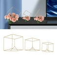 thumbnail image 5 of Modern 3pcs Flower Vase - Wedding Geometric Stand party Vases Gold for Garden Venue Decor Iron,  Flower Vase Flower Basket Wedding Flower Stand Geometric Vases Party Decor, 5 of 16