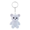 thumbnail image 1 of Minnieouse Llavero Oso Bufanda Plástico Portátil Broche de metal Llaves Anillo Titular Accesorio Monedero Teléfono móvil Cumpleaños Hombres Mujeres Accesorios de disfraces Blanco Minnieouse AP016846-03, 1 of 6