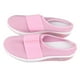 thumbnail image 4 of Pantuflas de mujer con cabeza envuelta, cómodas y suaves, de tela de malla, planas, sin tacón, color rosa, talla 38, 4 of 15