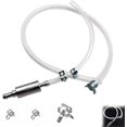 thumbnail image 1 of Brake Bleeder Hose with One-Way Check Valve | Universal Tube Bleeding Tool Kit for Car & Motorcycle Clutches | Hydraulic Brake System Fluid Bleeder Kit with Soft Tube & Metal Clips (A), 1 of 6