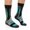 Blue, variant on Men's Ski Socks Mid Cuff Thermal Cushioned Winter Crew Socks One Size