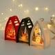 thumbnail image 5 of ER Luces navideñas, lámparas de viento portátiles, candelabros, pequeñas luces nocturnas, adornos decorativos (muñeco de nieve navideño) oso de fresa Electrónica, 5 of 5