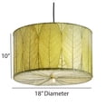 thumbnail image 4 of Eangee Home Design Drum Pendant 18 Inch, Shade Made Of Cocoa Leaves, 18x18x10 Inches, 4 of 8