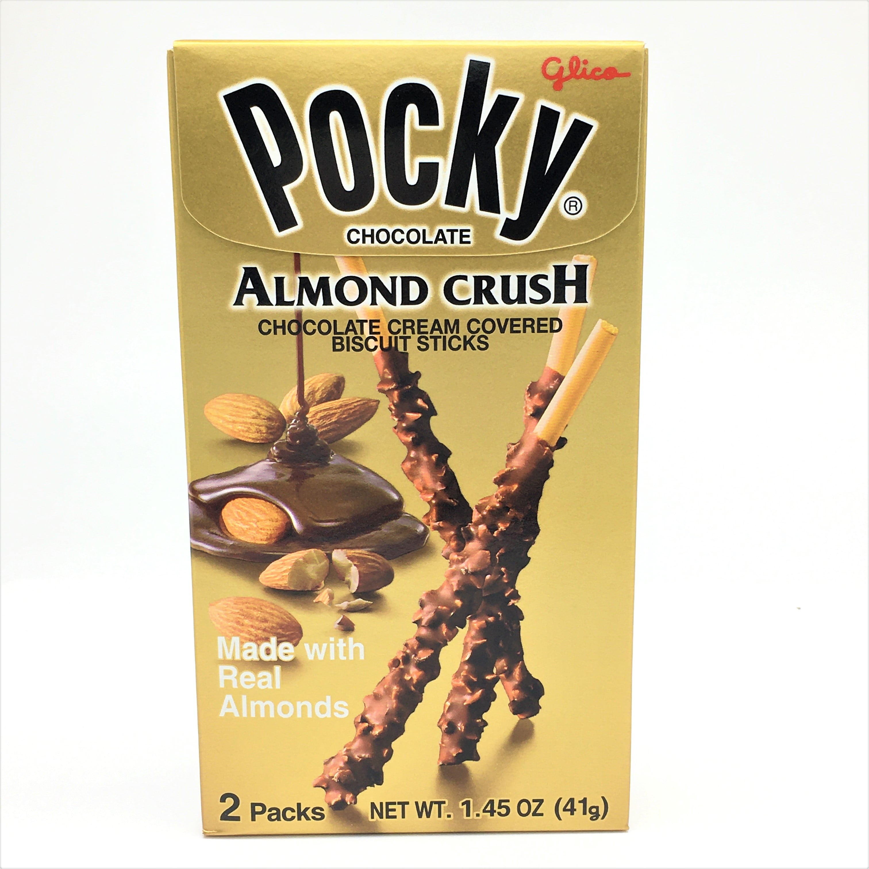 Glico Pocky Almond Crush Chocolate Cream Covered Biscuit Sticks 1.45oz