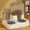 Gray, variant on Automatic Cat Feeder and Water Fountain Combo, 2-in-1 Gravity Pet Feeder with Stainless Steel Bowls & Hair Filter, 2.2L Food & 1L Water Capacity, BPA-Free Gray