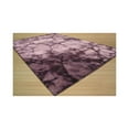 thumbnail image 2 of EORC Purple Handmade Wool Contemporary Dip Dyed Rug, 2' x 12'-Color:Purple,Material:Wool, 2 of 3