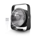 thumbnail image 1 of KONSIDEN Ventilador de escritorio, ventilador recargable portátil de 8 pulgadas, ventilador de oficina silencioso, flujo de aire fuerte, inclinación de la cabeza de 360°, cubierta independiente, venti, 1 of 5