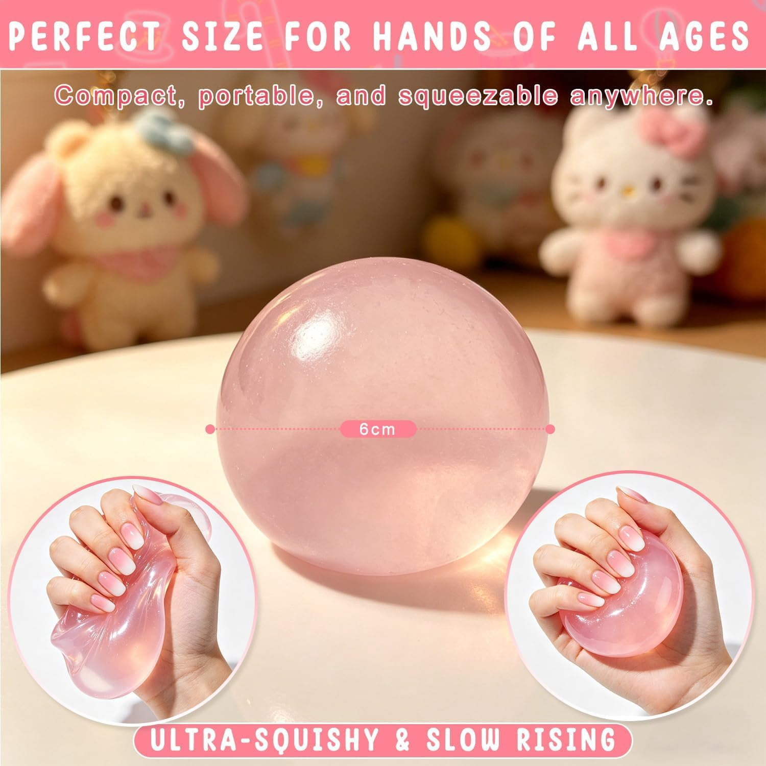 2026 New Coconut Oil Stress Ball, Squishy Slow-Rising Squeeze Ball, Odorless Non-Sticky Portable for Office Study Home