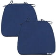 thumbnail image 2 of Contoured Cushion Cozival 5cm Thickened Strapped Chair Cushion - Contoured Dining Seat Pad with Secure Fit, Breathable & Machine Washable for Comfort & Posture Support, Memory Foam Seat Pad, Blue, 2 of 3