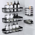 thumbnail image 1 of Estantes Baño 5 pcs - Estanteria Ducha para Baño con Ganchos - Estante Organizador de Regadera de Durable - Repisas para Baño Pared sin Taladrar para Cocina, Inodoro, 1 of 7