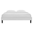 thumbnail image 4 of Modway Reign King Performance Velvet Platform Bed Frame in Light Gray, 4 of 5